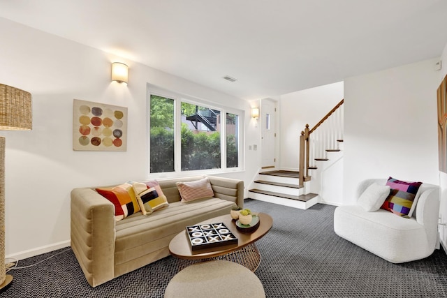 826 S Bell Ave, Chicago, IL 60612 - living area with carpet and stairs