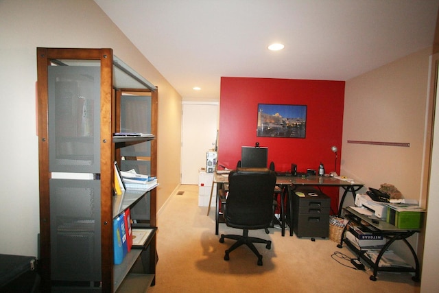 1705 N Clybourn Ave Unit H, Chicago, IL 60614 - office area featuring recessed lighting and carpet