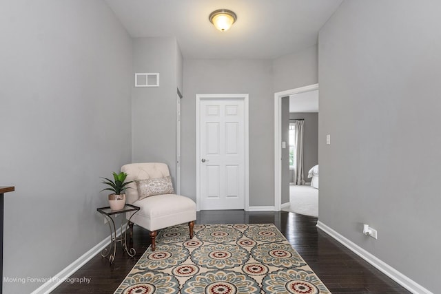 15383 Silver Bell Rd, Orland Park, IL 60462 - sitting room with baseboards and wood finished floors