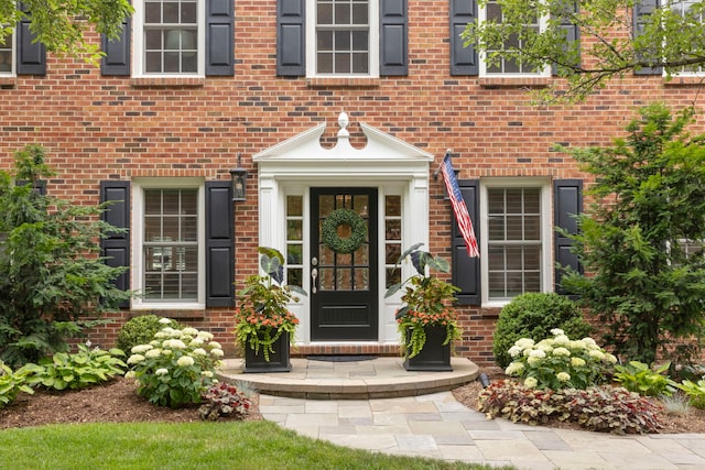1563 Abbotsford Dr, Naperville, IL 60563 - doorway to property featuring brick siding