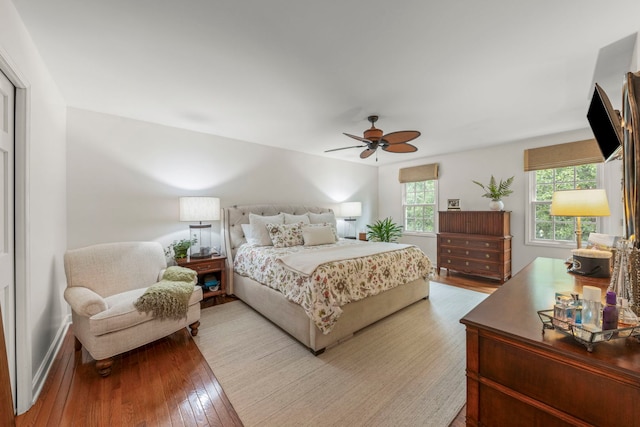 1563 Abbotsford Dr, Naperville, IL 60563 - bedroom with light wood finished floors and ceiling fan