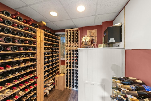 1563 Abbotsford Dr, Naperville, IL 60563 - wine cellar with a paneled ceiling and wood finished floors
