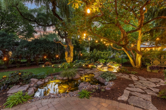 1563 Abbotsford Dr, Naperville, IL 60563 - view of yard with a small pond