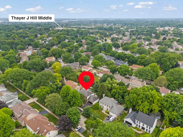 1563 Abbotsford Dr, Naperville, IL 60563 - aerial perspective of suburban area