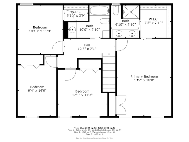 1563 Abbotsford Dr, Naperville, IL 60563 - view of floor plan / room layout