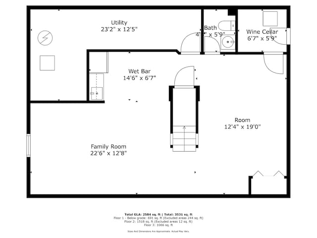 1563 Abbotsford Dr, Naperville, IL 60563 - view of room layout