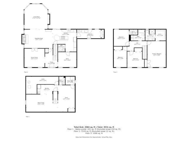 1563 Abbotsford Dr, Naperville, IL 60563 - view of property floor plan