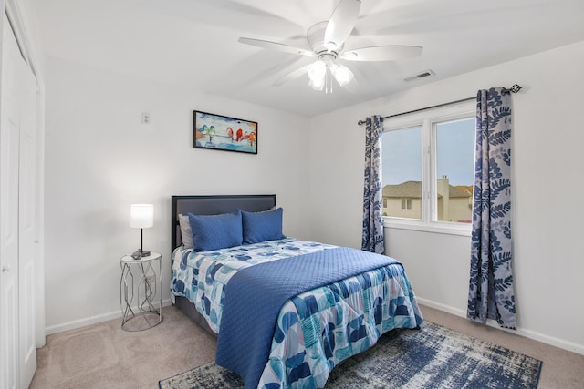 21222 Vivienne Dr, Matteson, IL 60443 - bedroom with carpet floors and ceiling fan