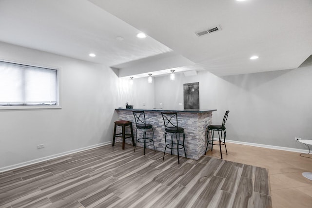 21222 Vivienne Dr, Matteson, IL 60443 - indoor bar featuring recessed lighting and wood finished floors