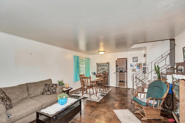 109 Wilson St, Park Forest, IL 60466 - living area featuring stairway