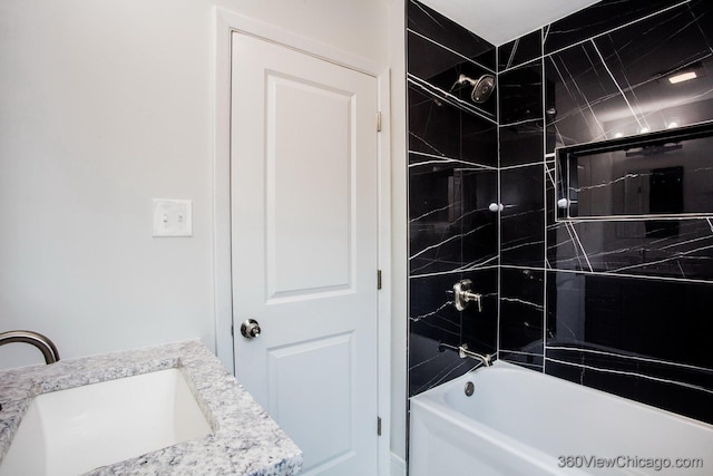 9154 S Luella Ave, Chicago, IL 60617 - full bath featuring vanity and washtub / shower combination