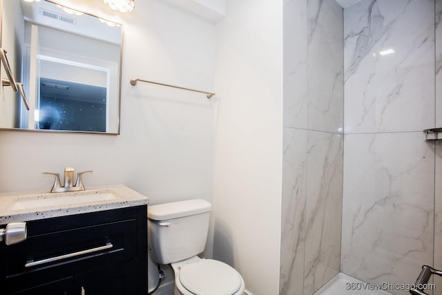 9154 S Luella Ave, Chicago, IL 60617 - bathroom with vanity and a marble finish shower