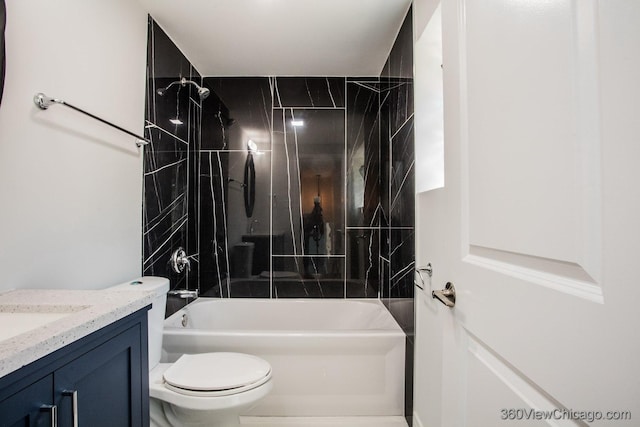 9206 S Yates Blvd, Chicago, IL 60617 - full bathroom with vanity and shower / tub combination