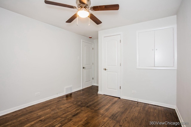 9206 S Yates Blvd, Chicago, IL 60617 - unfurnished bedroom featuring wood finished floors and a ceiling fan