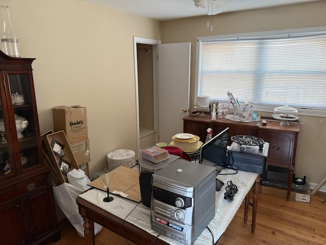 8114 S Anthony Ave, Chicago, IL 60617 - home office featuring wood finished floors
