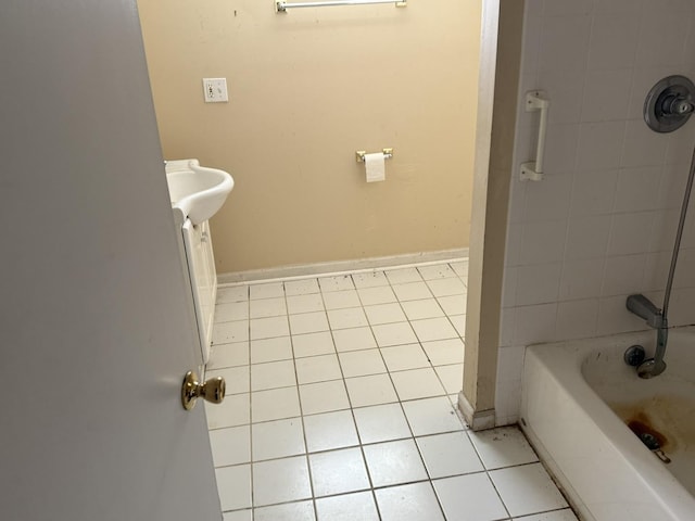 8114 S Anthony Ave, Chicago, IL 60617 - full bathroom with tile patterned floors and shower / bath combination