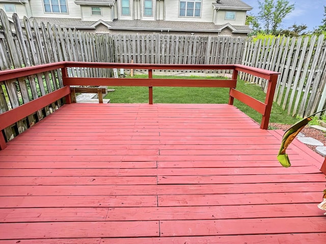 8148 W 111th St Unit C3, Palos Hills, IL 60465 - wooden terrace featuring a fenced backyard