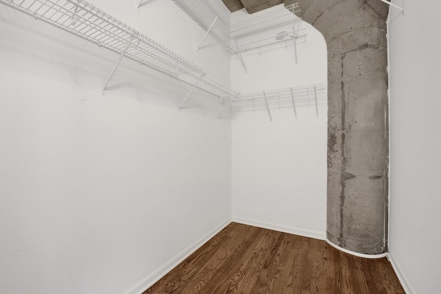 1070 W 15th St Unit 201, Chicago, IL 60608 - walk in closet featuring wood finished floors
