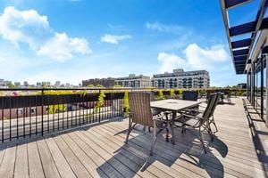 1070 W 15th St Unit 201, Chicago, IL 60608 - deck with outdoor dining area