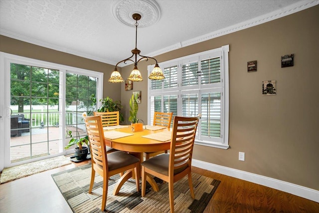 19615 116th Ave, Mokena, IL 60448 - dining area with crown molding and wood finished floors