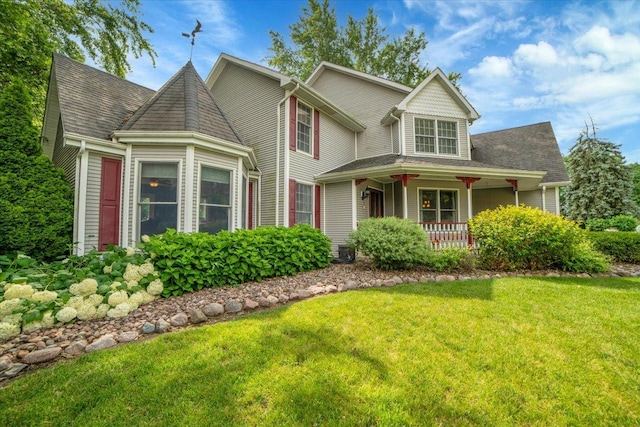 19615 116th Ave, Mokena, IL 60448 - victorian home featuring a porch and a front yard