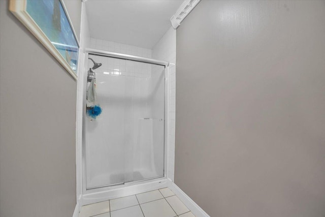 19615 116th Ave, Mokena, IL 60448 - bathroom with a stall shower and tile patterned flooring