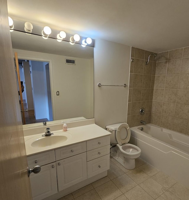 420 S Clinton St Unit 607-A, Chicago, IL 60607 - full bath with tile patterned flooring, vanity, and bathtub / shower combination