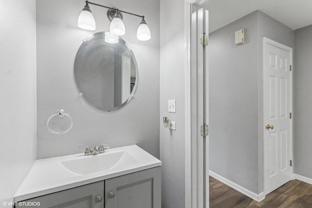 1110 Natalie Dr, West Chicago, IL 60185 - bathroom featuring wood finished floors and vanity