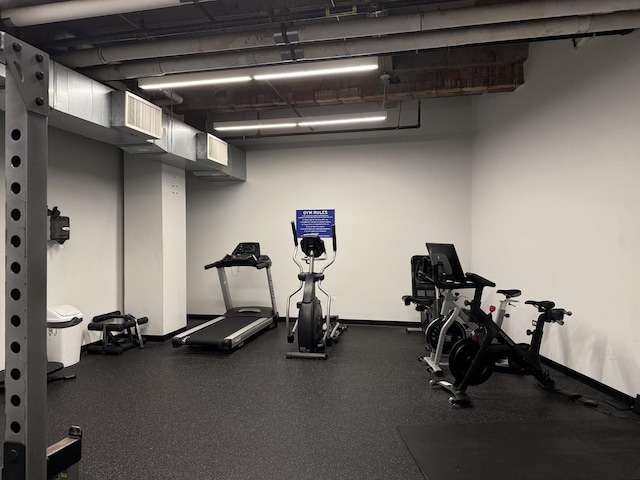 20 N State St Unit 801, Chicago, IL 60602 - workout area with baseboards