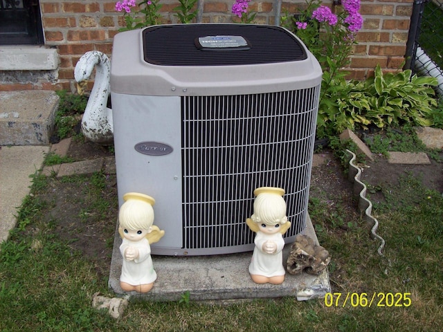 exterior view of a central AC unit