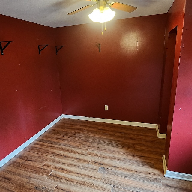 15929 Lorel Ave, Oak Forest, IL 60452 - empty room featuring wood finished floors and ceiling fan