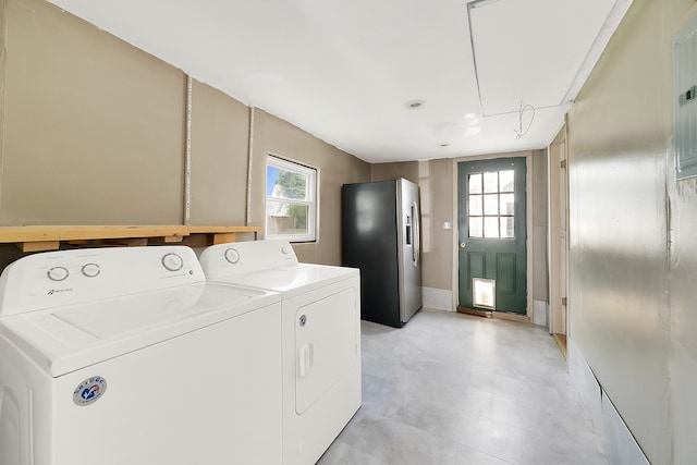 15929 Lorel Ave, Oak Forest, IL 60452 - washroom with separate washer and dryer, healthy amount of natural light, and electric panel