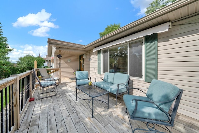 15929 Lorel Ave, Oak Forest, IL 60452 - wooden deck with an outdoor living space