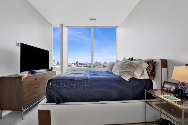 500 W Superior St Unit 1004, Chicago, IL 60654 - carpeted bedroom featuring a wall of windows
