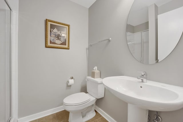 500 W Superior St Unit 1004, Chicago, IL 60654 - full bathroom with tile patterned floors and a shower with door