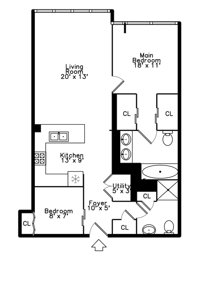 500 W Superior St Unit 1004, Chicago, IL 60654 - view of property floor plan