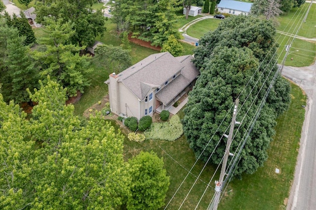 201 N Broadway St, Hudson, IL 61748 - aerial view of property and surrounding area