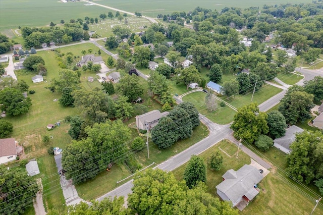 201 N Broadway St, Hudson, IL 61748 - drone / aerial view
