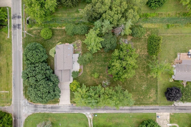 201 N Broadway St, Hudson, IL 61748 - aerial overview of property's location