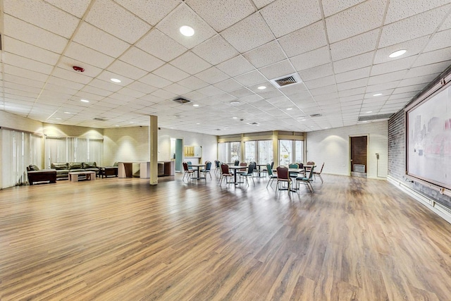 3925 Triumvera Dr Unit 14D, Glenview, IL 60025 - miscellaneous room with wood finished floors and a paneled ceiling