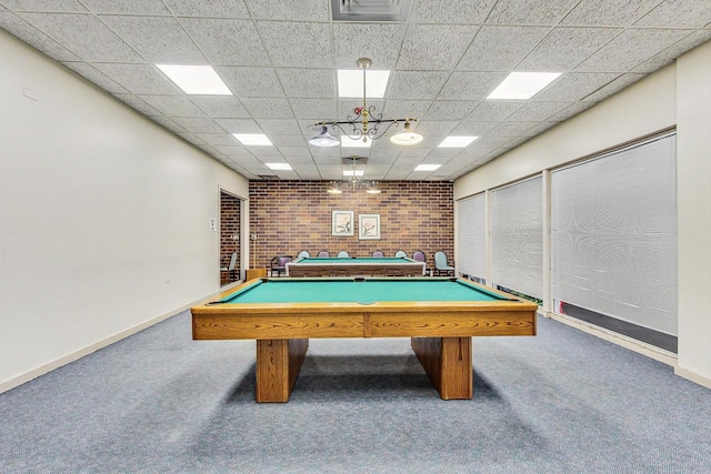 3925 Triumvera Dr Unit 14D, Glenview, IL 60025 - recreation room with carpet floors and billiards table