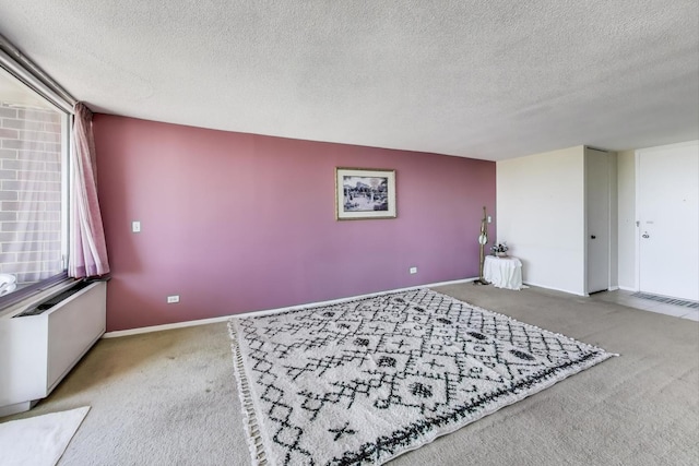 3925 Triumvera Dr Unit 14D, Glenview, IL 60025 - carpeted spare room with a textured ceiling and radiator heating unit