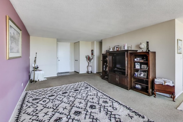 3925 Triumvera Dr Unit 14D, Glenview, IL 60025 - living room with carpet floors and a textured ceiling