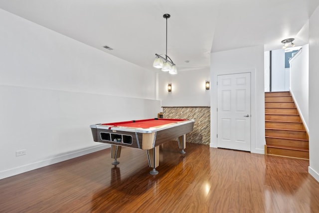 22514 Plum Creek Dr, Sauk Village, IL 60411 - rec room featuring billiards and wood finished floors
