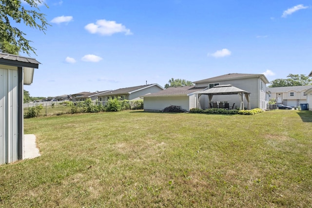 22514 Plum Creek Dr, Sauk Village, IL 60411 - view of green lawn with a gazebo