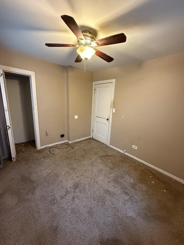 526 Grandview Dr, Round Lake Park, IL 60073 - unfurnished bedroom with carpet floors and ceiling fan