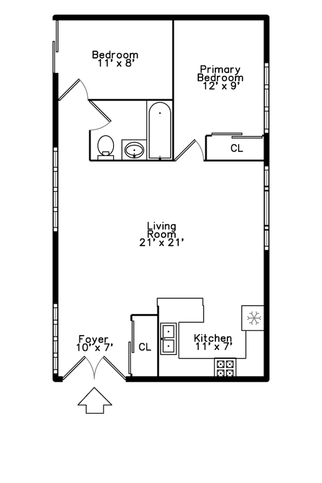 5048 N Marine Dr Unit A9, Chicago, IL 60640 - view of home floor plan