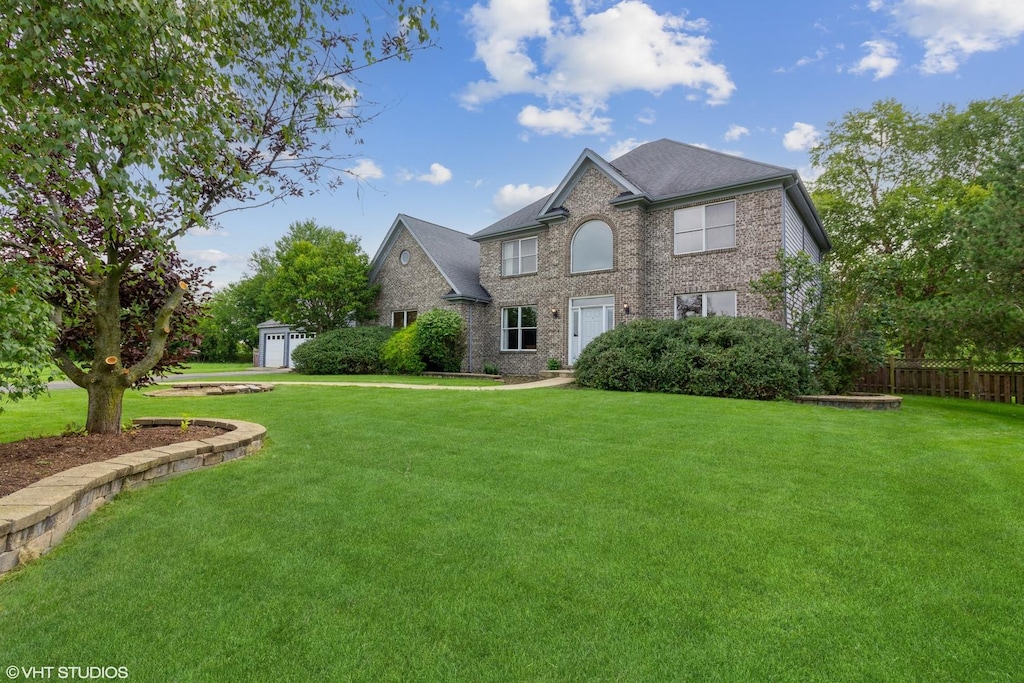 11457 S Cindy Ct, Plainfield, IL 60585 - view of front of home with brick siding
