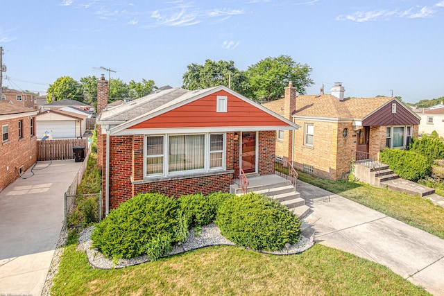 3855 W 107th St, Chicago, IL 60655 - bungalow-style home featuring brick siding and a chimney
