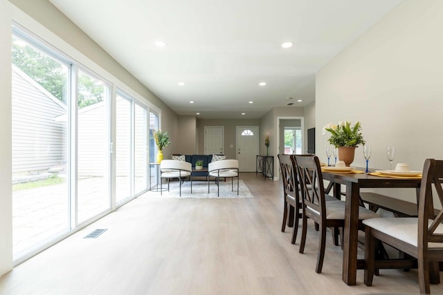 129 Highbury Dr, Elgin, IL 60120 - dining space featuring light wood-type flooring and recessed lighting